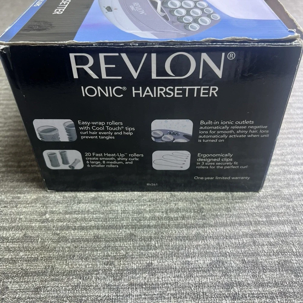 Revlon RV261 Ionic Hairsetter 20 Hot Hair Curlers Rollers with 13 clips Tested